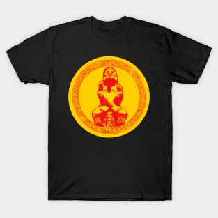 Mayan calendar ring and carving #1 T-Shirt